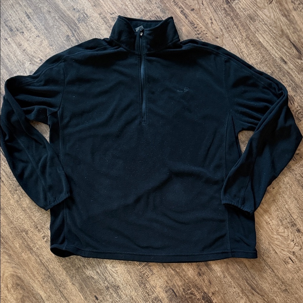 Men's Black Quarter-Zip fleece size - Picture 1 of 3